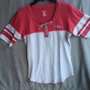 Athleta Red and Gray Kids Shirt